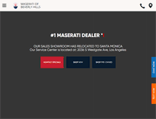 Tablet Screenshot of maseratibeverlyhills.com